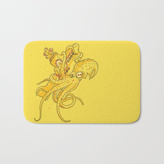 the Yellow Kracken Bath Mat