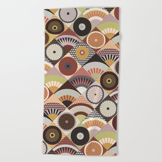mountain earth Beach Towel