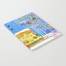 Festive Christmas Winter Home Watercolor Notebook