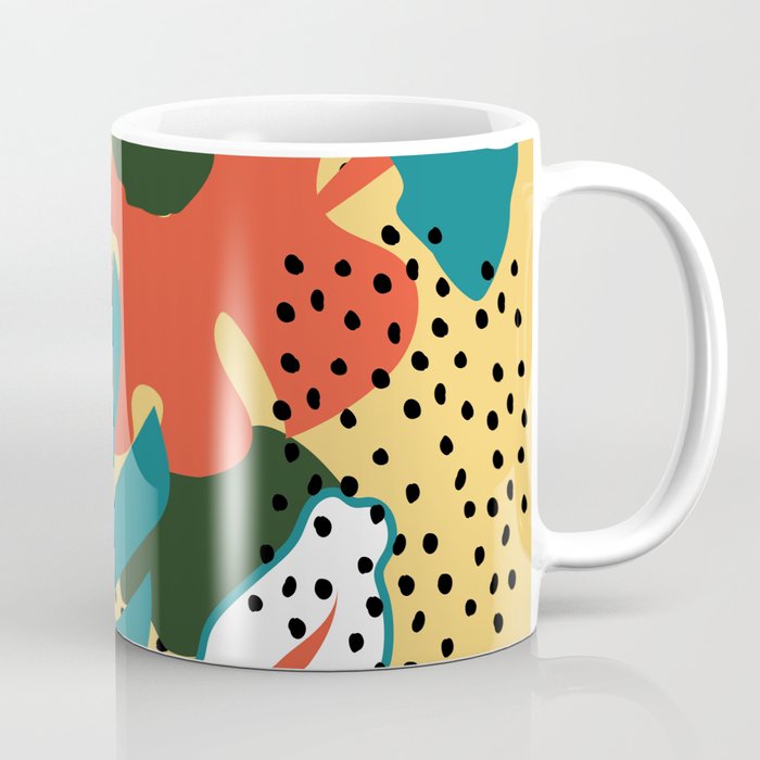 Abstract trendy hipster floral pattern Coffee Mug