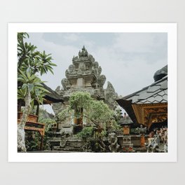   Temple in Ubud I, Bali | Travel photography | Indonesia wall art Art Print