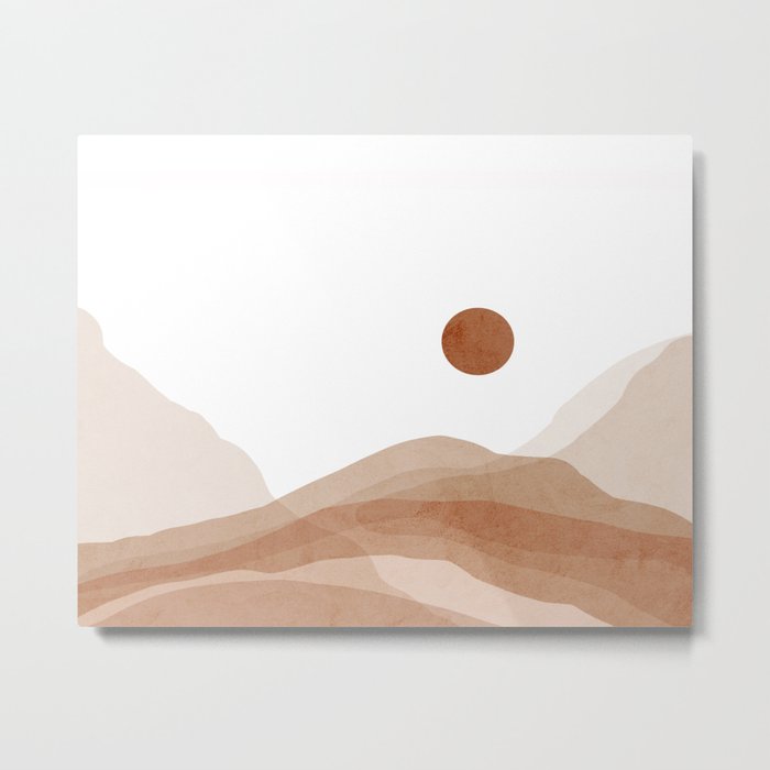 Desert Landscape II Metal Print