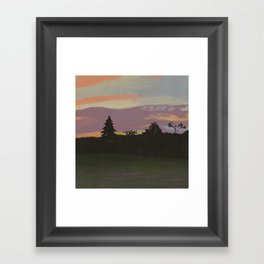 September Sunset Framed Art Print