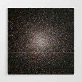 Largest Star cluster, Messier 2. Constellation of Aquarius, The Water Bearer, about 55 000 light years away. Wood Wall Art