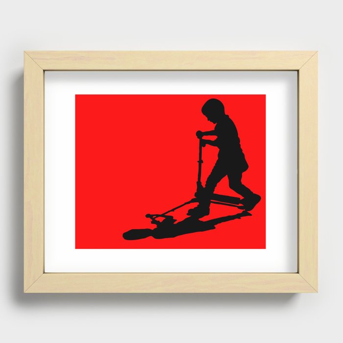 Scooting Recessed Framed Print