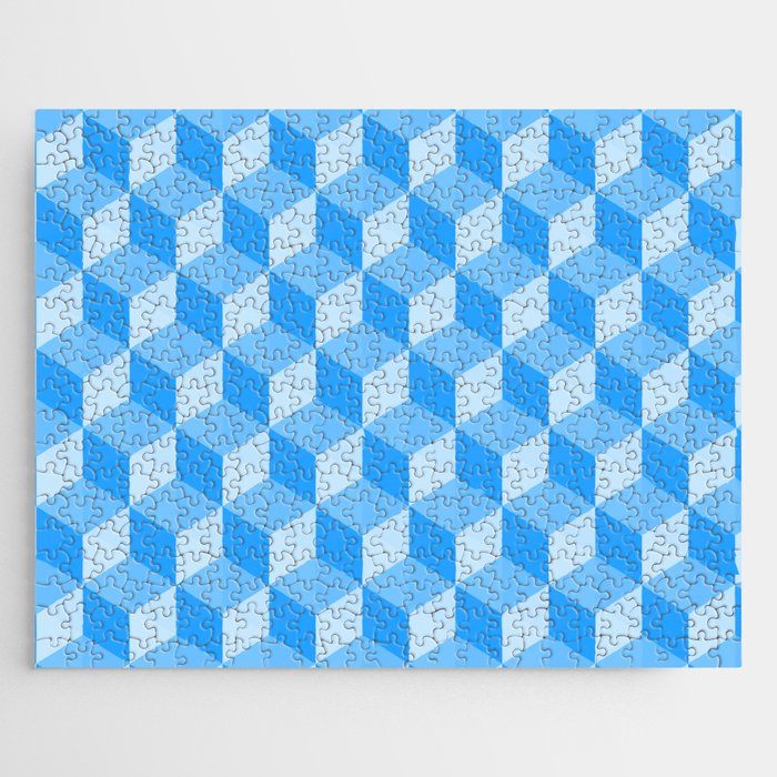 Blue Pattern Jigsaw Puzzle