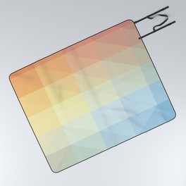 PASTEL PALLET IN RECTANGLES. Picnic Blanket