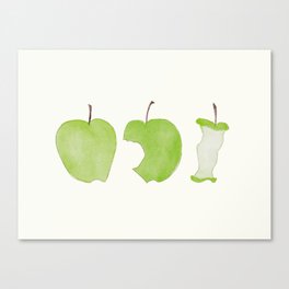 Green apples Canvas Print