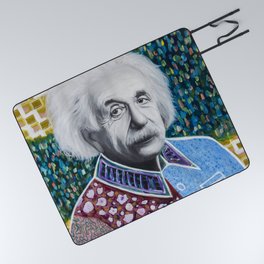 Einstein Painting Picnic Blanket
