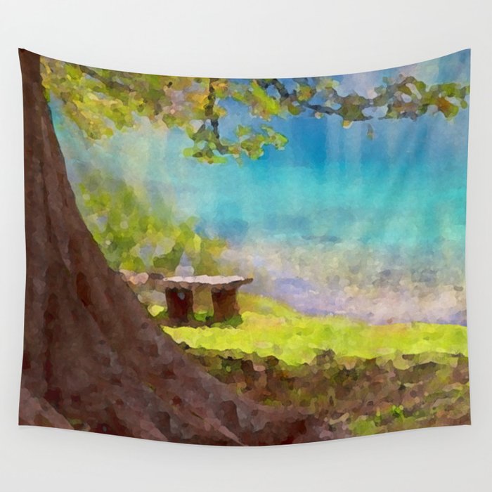 Hidden Path to the Lake Wall Tapestry