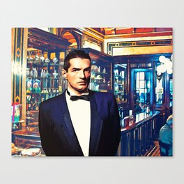 Falco at the Cafe Canvas Print