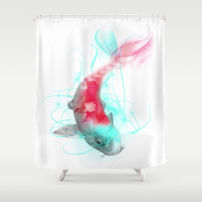 Koi Shower Curtain By Duba