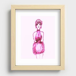 Party Girl Pink Recessed Framed Print