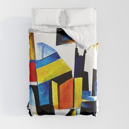 Abstract City Duvet Cover