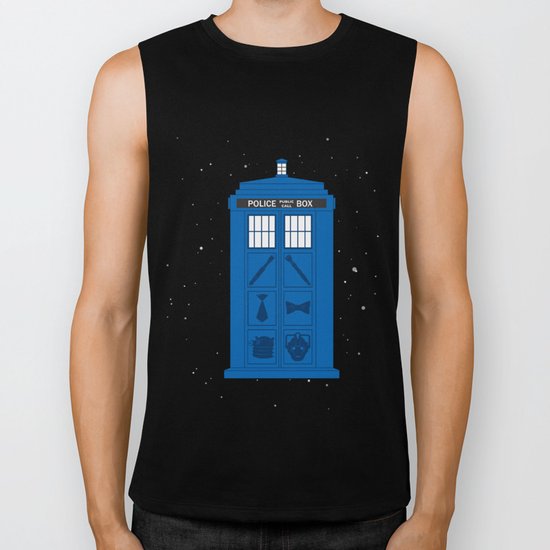 The Tardis Got Some Ink Biker Tank