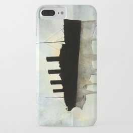 Titanic watercolour iPhone Case