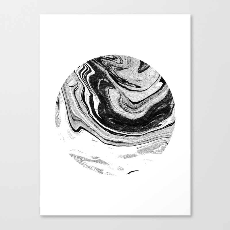 Chi Abstract Minimal Black And White Modern Art Painting Swirl
