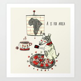 A is for Africa Art Print