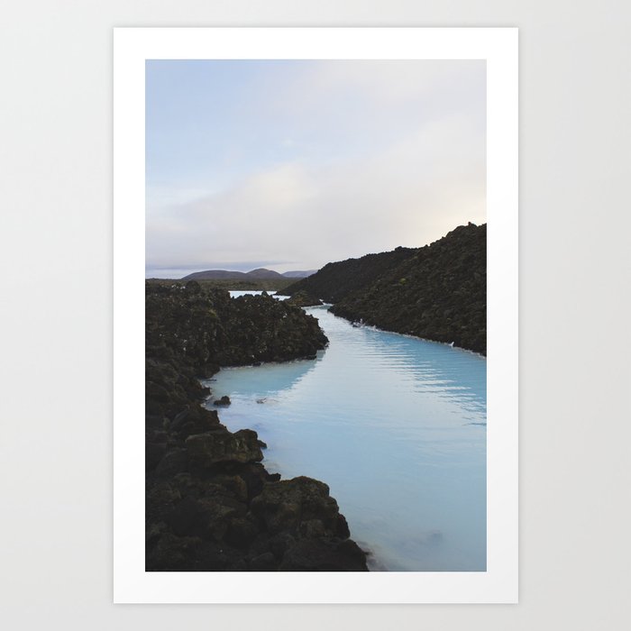 Pool Art Print | Photography, Blue-lagoon, Iceland, Photography, Digital, Natural-springs