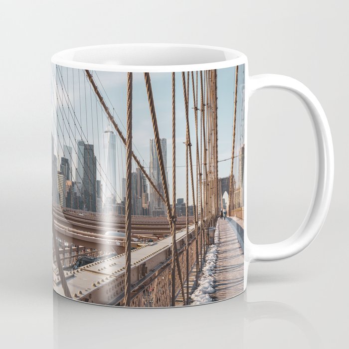 Brooklyn Bridge on a Winter Day Coffee Mug