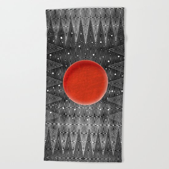 Bodacious Blood Moon Beach Towel