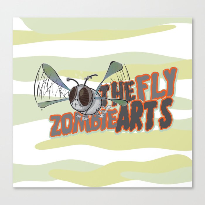 the fly zombie arts Canvas Print