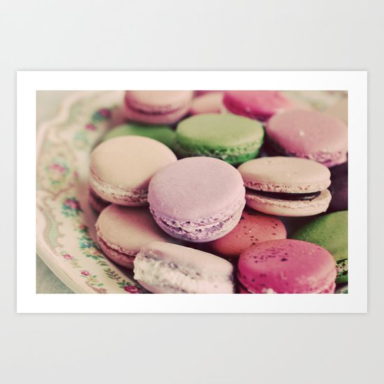 Sweet Macarons Art Print