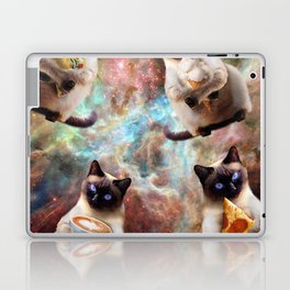 Space Galaxy Cat Pizza Taco Coffee Ice Cream Cats Laptop Skin