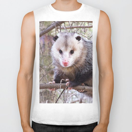 Possum Staredown Biker Tank