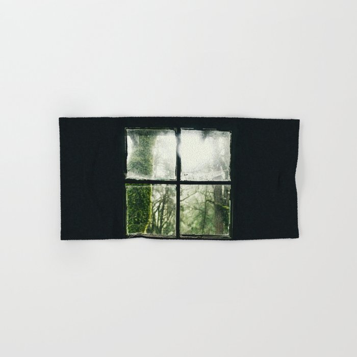 Green Forest From The Cabin Hand Bath Towel By Theforestco