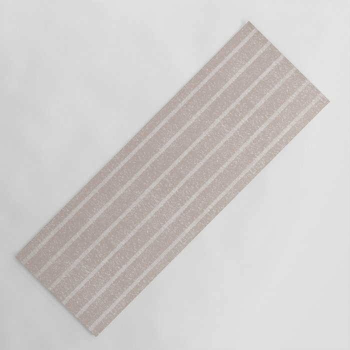Classic Stripe (Beige) Yoga Mat