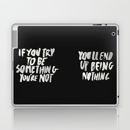 Being Nothing Laptop & iPad Skin