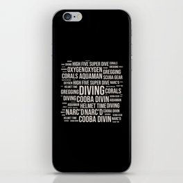 Diving sport gifts iPhone Skin