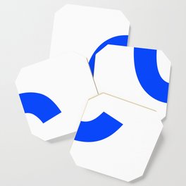 Letter C (Blue & White) Coaster