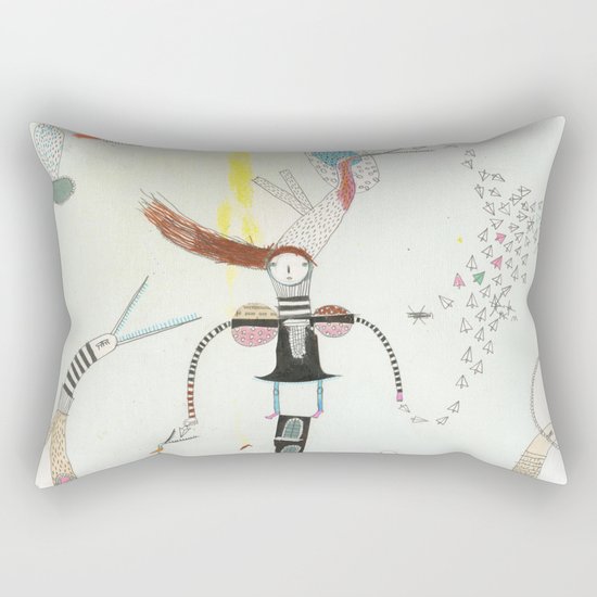 Desire creates the power. Rectangular Pillow