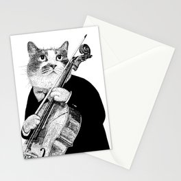 cello cat Stationery Cards