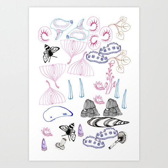 Bits & Pieces Art Print