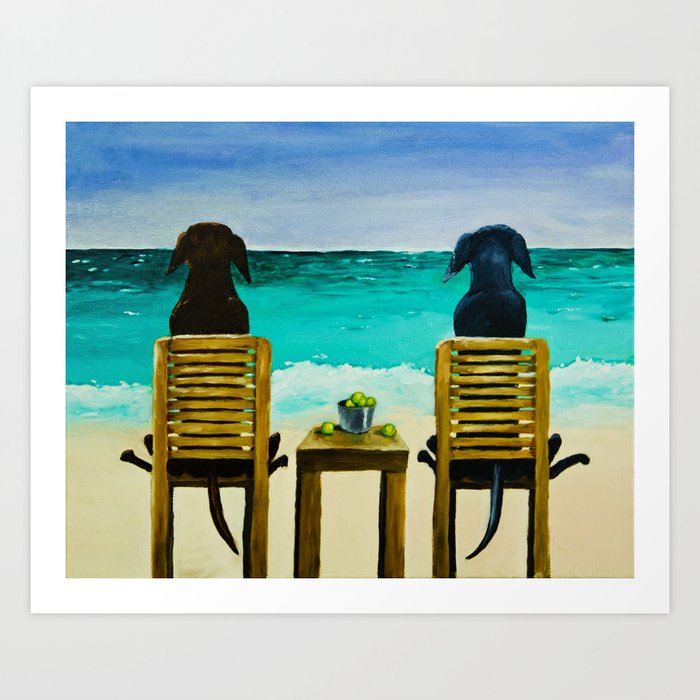 Beach Bums Art Print