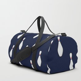 Bowling Pins Blue Bowler Gifts Print Pattern Duffle Bag