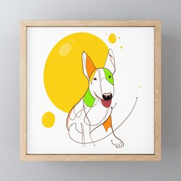 Bull terrier Framed Mini Art Print
