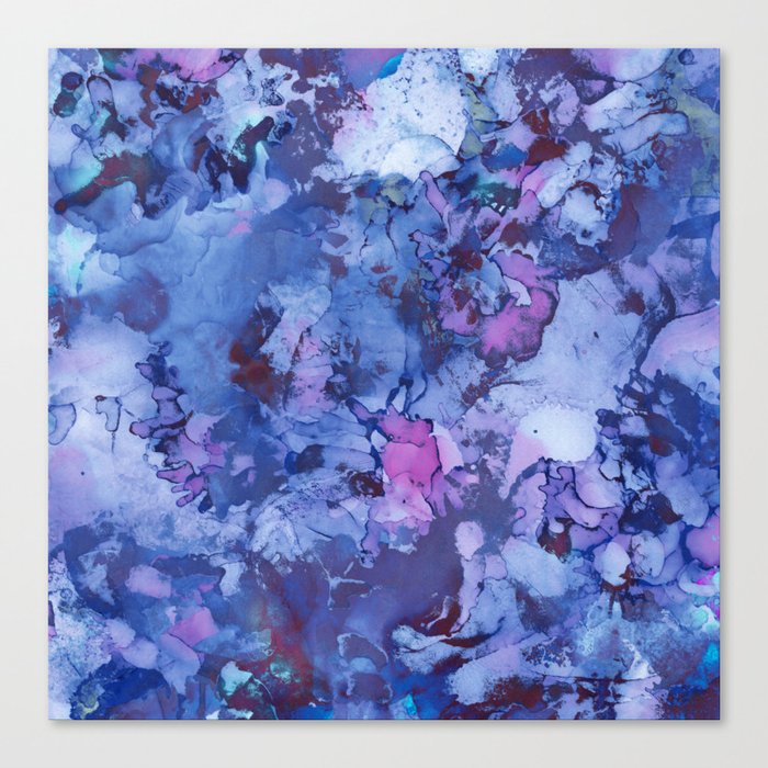 Abstract Alcohol Ink Painting 3 Canvas Print By Klaraacel Society6