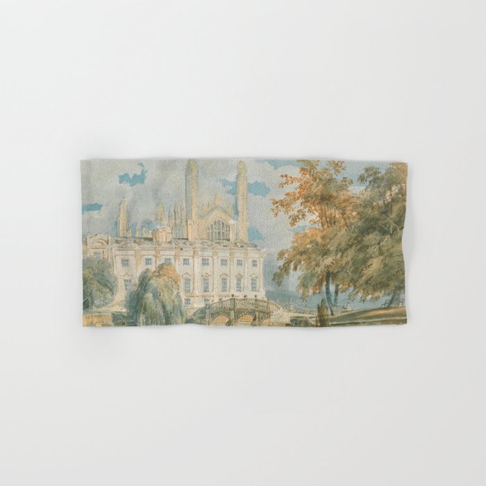 J.M.W. Turner "Clare Hall and King's College Chapel, Cambridge, from the Banks of the River Cam" Hand & Bath Towel