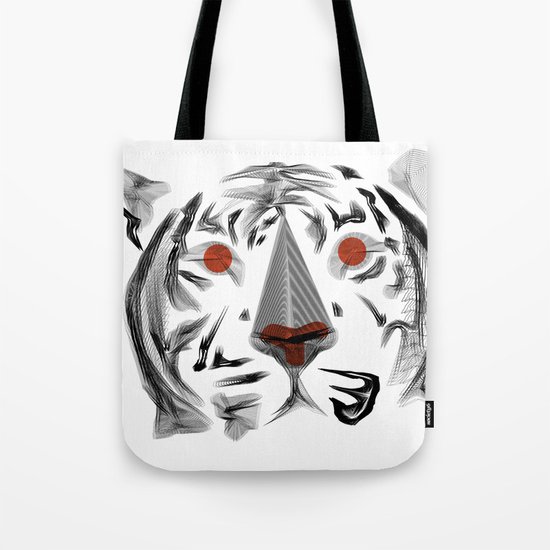 Moirè Tiger Tote Bag