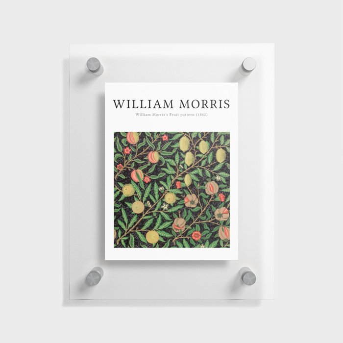 William Morris Fruit Pattern Floating Acrylic Print
