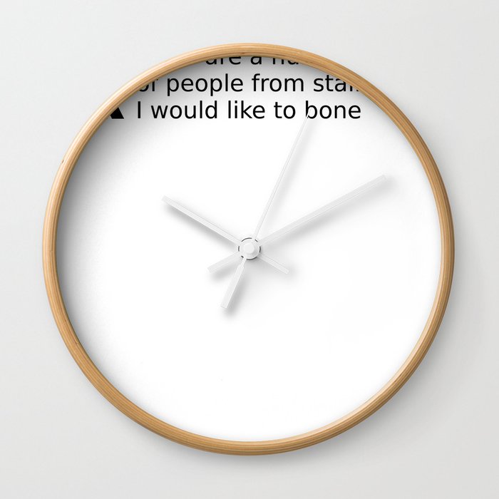 boned Wall Clock
