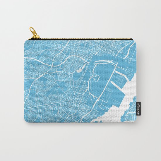 Newark map blue Carry-All Pouch