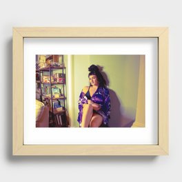 Ask Me About My Books Recessed Framed Print