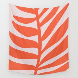 Pink and Coral Palm Frond Wall Tapestry