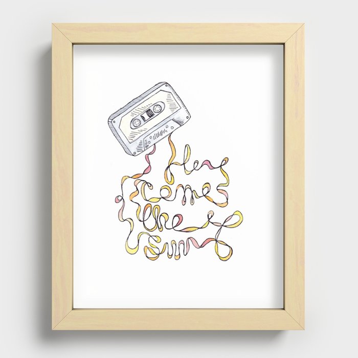 Here Comes the Sun in Colour Recessed Framed Print