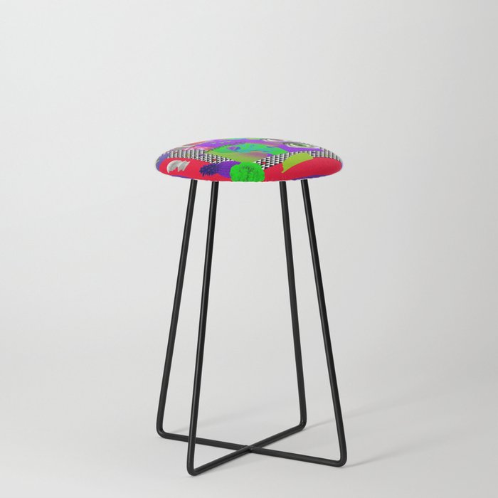 Eyes Object map Counter Stool